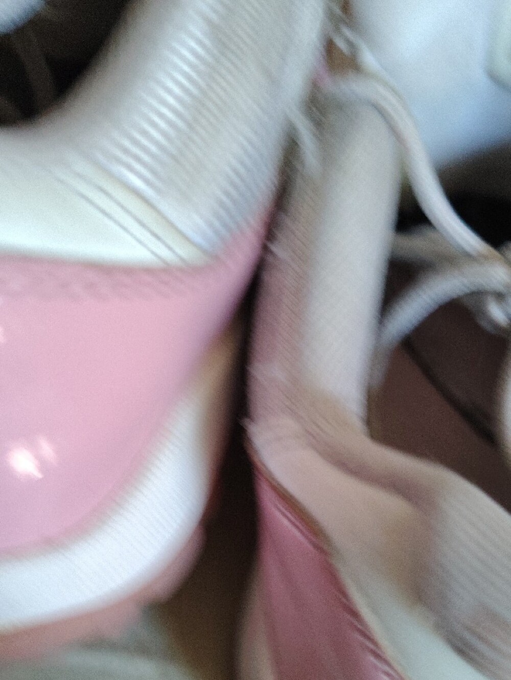Jordan Kids' Pink and White High-Top Sneakers - Picture 4 of 11